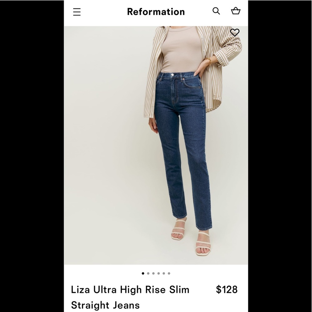 REFORMATION LIZA straight jean